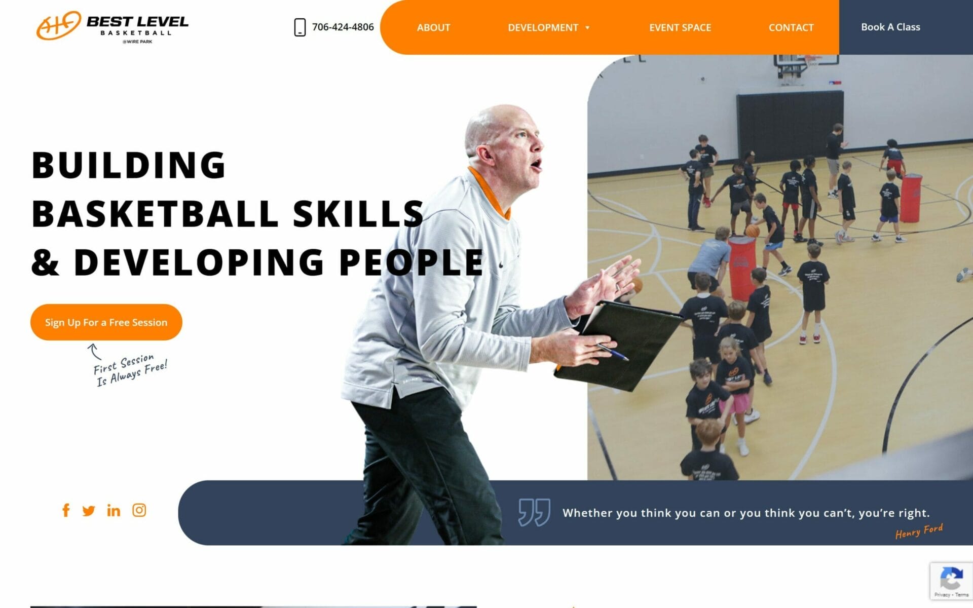 Best Level Basketball — Website